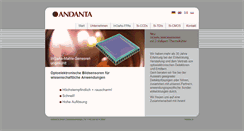 Desktop Screenshot of andanta.de