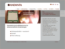 Tablet Screenshot of andanta.de